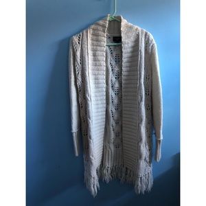 American Eagle Outfitters Sweaters - AE Open Fringe Sweater Coat American Eagle Outfitters Sweaters - AE Open Fringe Sweater Coat